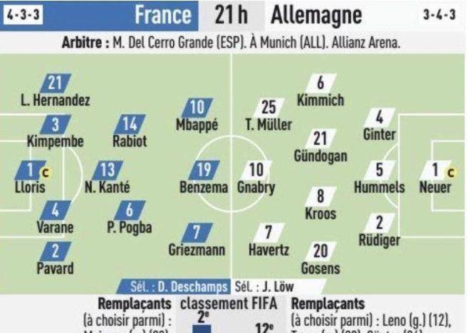 法国vs德国比赛预测